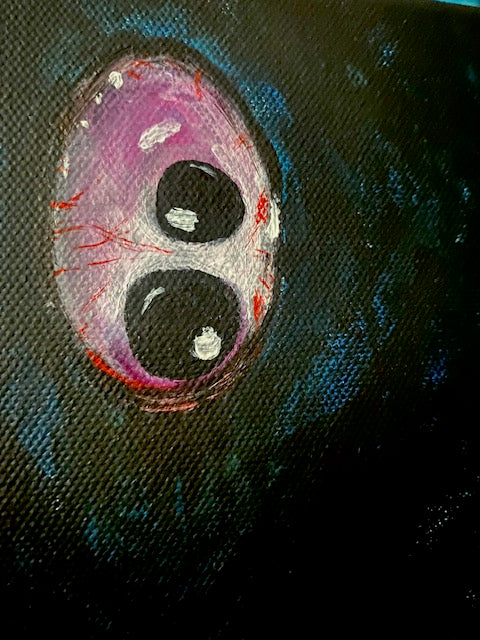 Initiation - Surreal Girl Scout Acrylic Painting by Jackie Harris (20"x20")