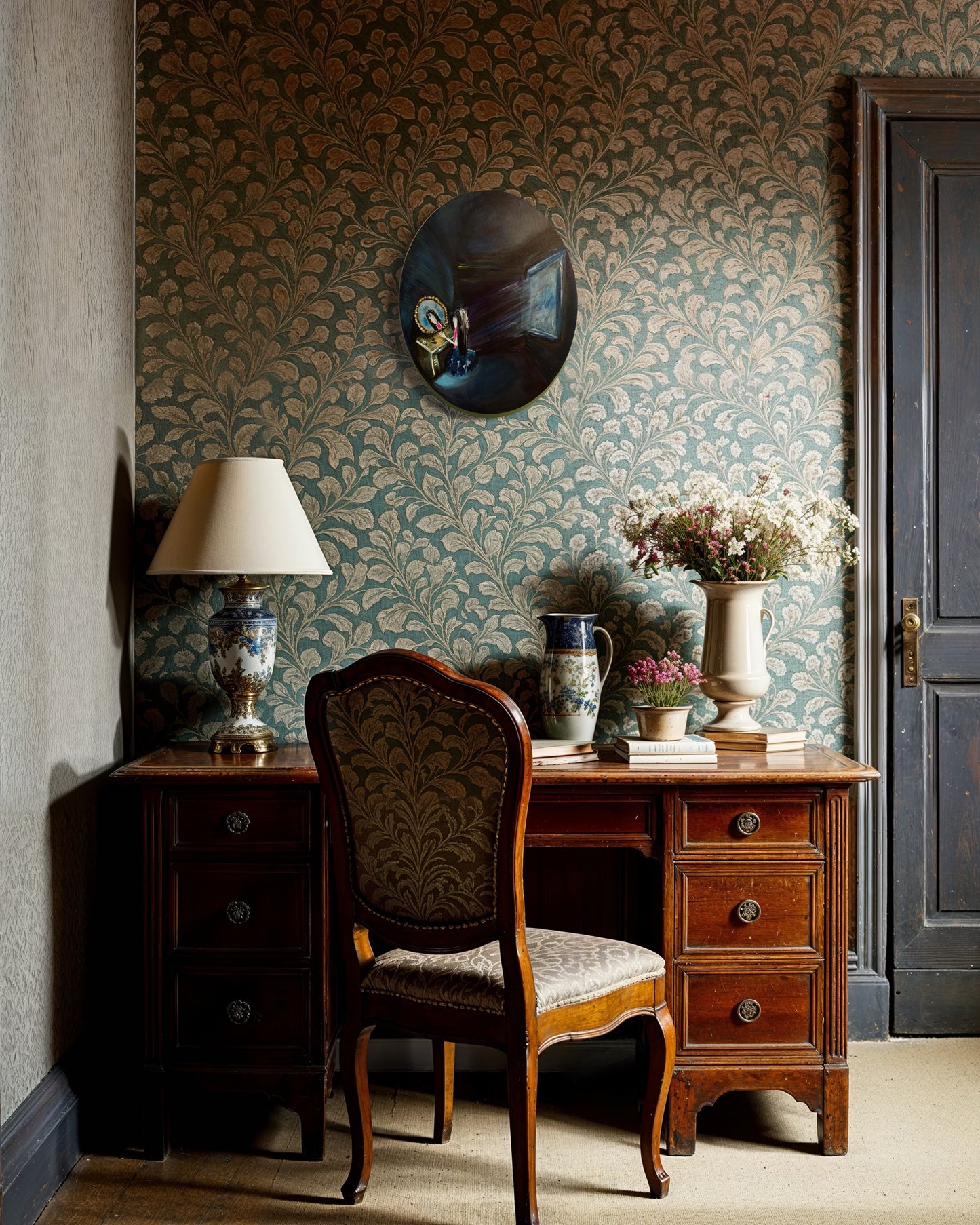 Reflections? – Original 16x20 Ovular Acrylic Painting on Canvas