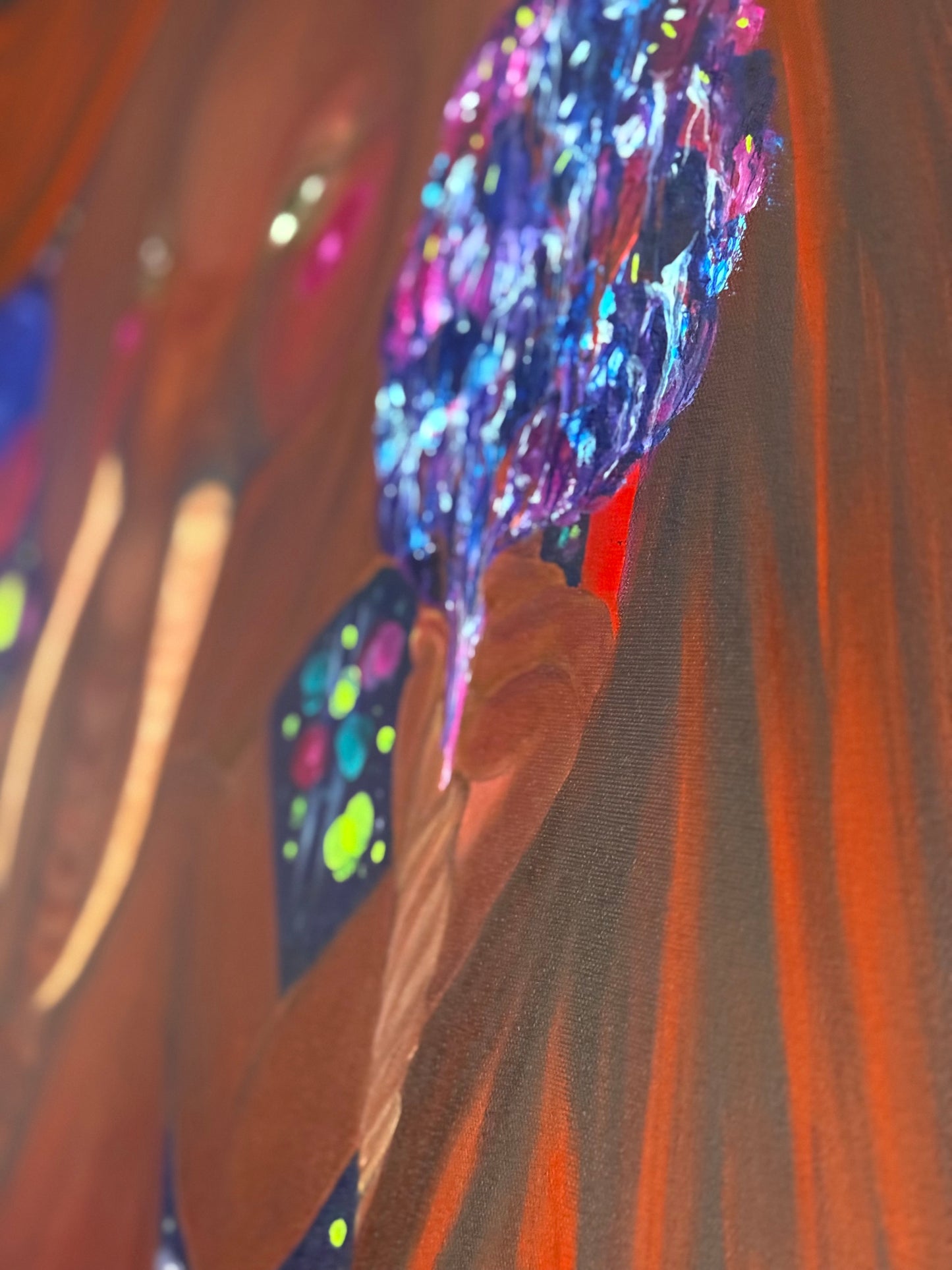 The Waiting Performer – 36"x48" Original Acrylic on Canvas by Jackie Harris