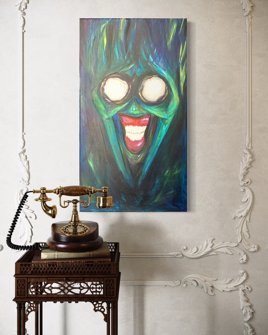 What He Sees – 20"x36" Original Acrylic on Canvas by Jackie Harris